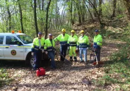 I volontari della Protezione Civile comunale al lavoro